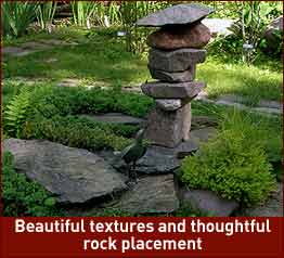 Beautiful textures and thoughtful rock placement.